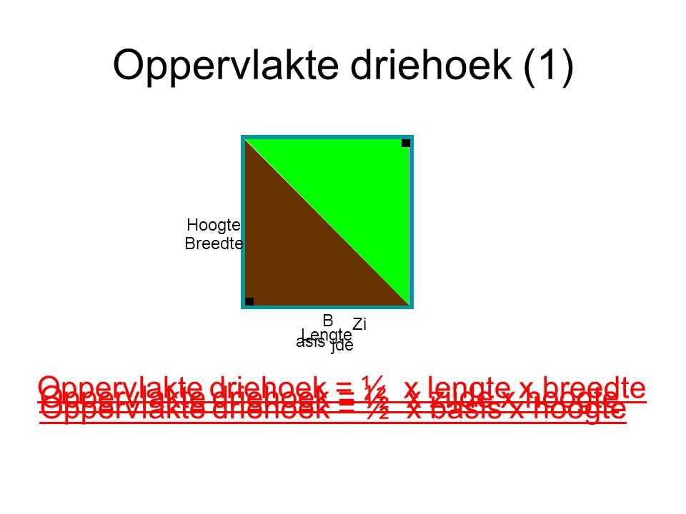Oppervlakte driehoek (1)