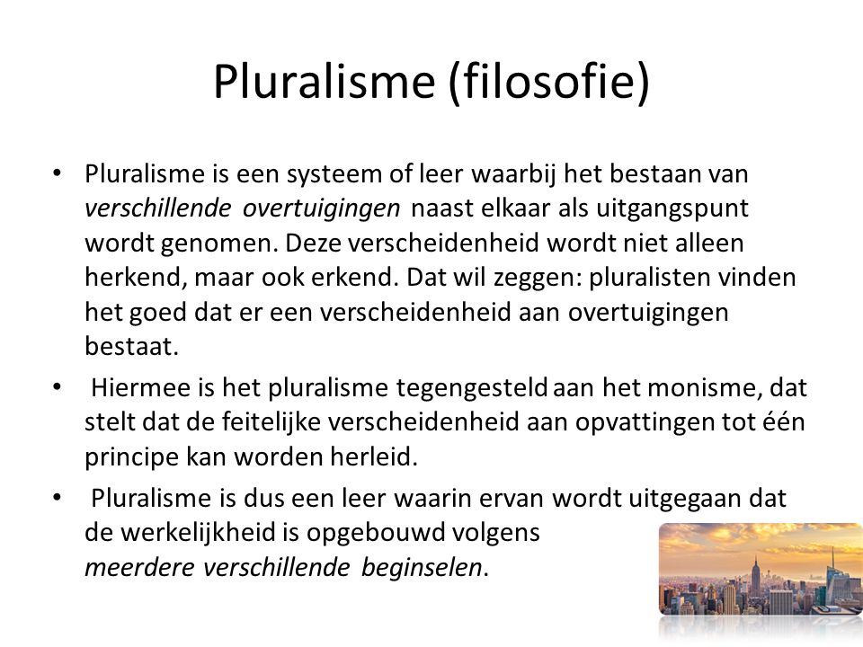 Pluralisme (filosofie)