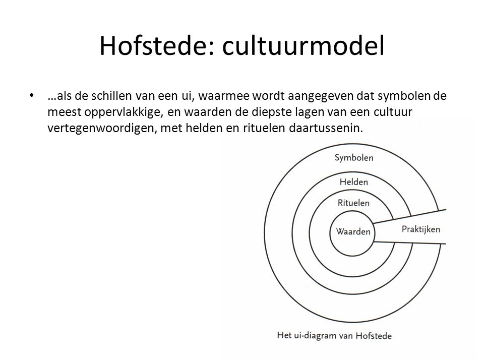 Hofstede: cultuurmodel