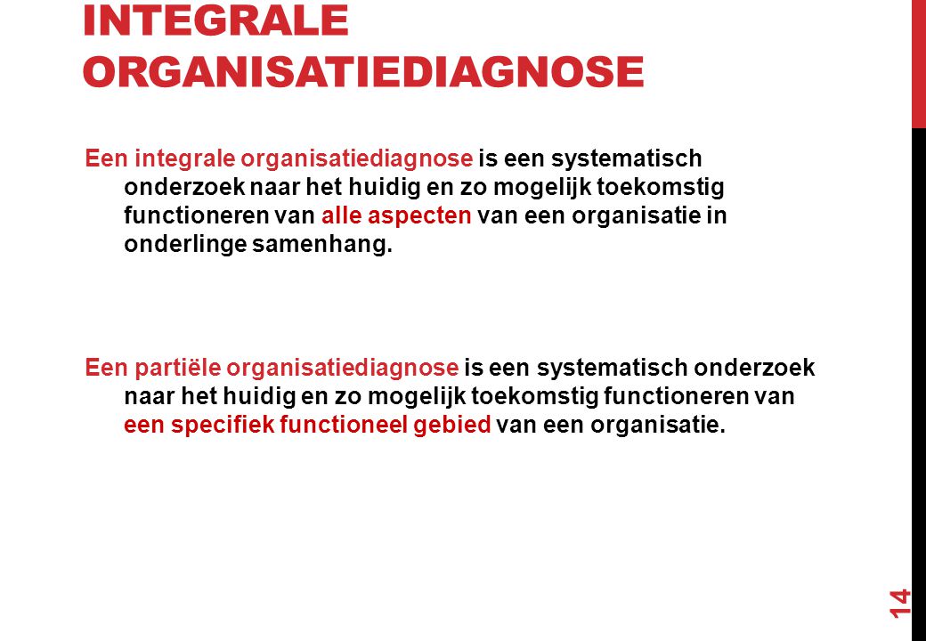 Integrale organisatiediagnose