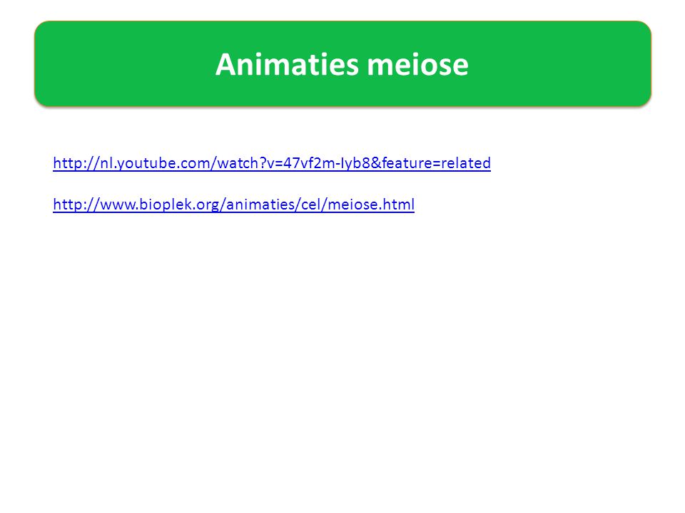 Animaties meiose   v=47vf2m-Iyb8&feature=related.
