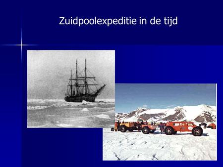 Zuidpoolexpeditie in de tijd
