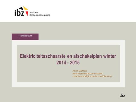 Elektriciteitsschaarste en afschakelplan winter