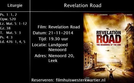 Derk Rouwhorst Revelation Road 