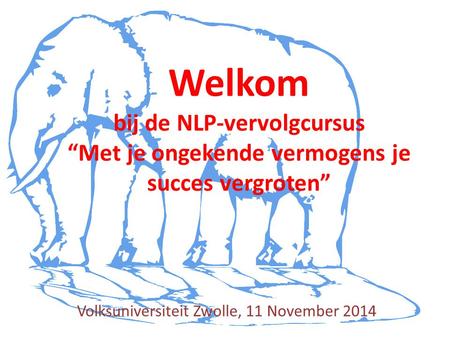 Volksuniversiteit Zwolle, 11 November 2014