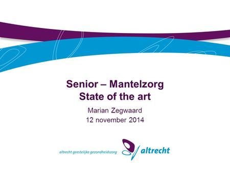 Senior – Mantelzorg State of the art