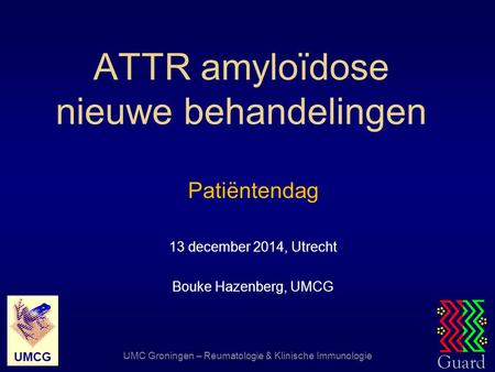 ATTR amyloïdose nieuwe behandelingen