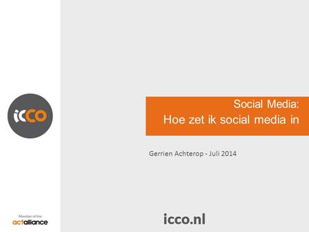 Hoe zet ik social media in