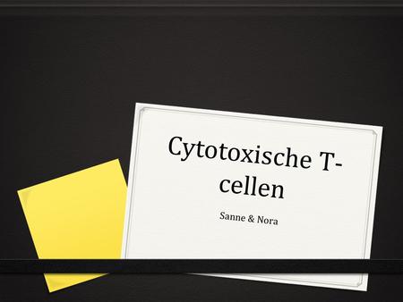Cytotoxische T-cellen