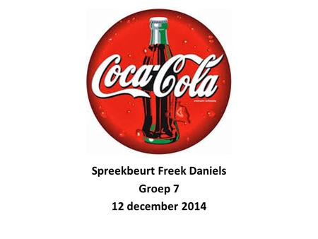 Spreekbeurt Freek Daniels Groep 7 12 december 2014