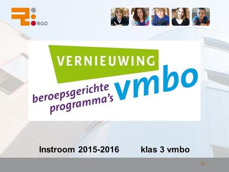 Instroom 2015-2016 klas 3 vmbo.