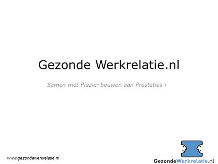 Gezonde Werkrelatie.nl