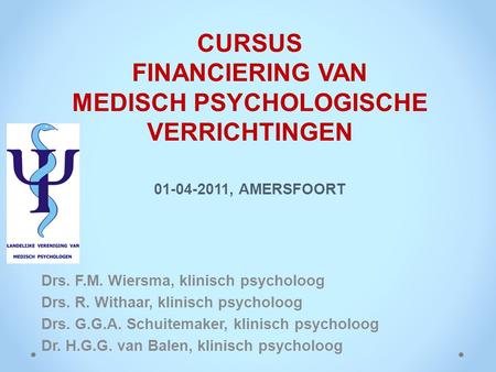 Drs. F.M. Wiersma, klinisch psycholoog