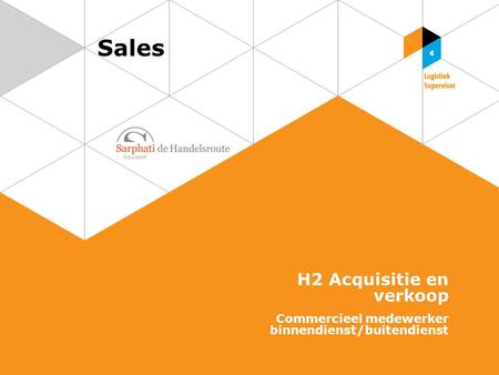 Sales H2 Acquisitie en verkoop
