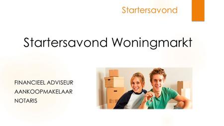 Startersavond Woningmarkt