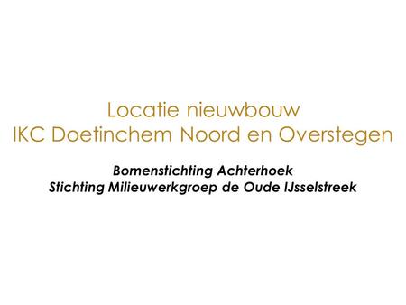 IKC Doetinchem Noord en Overstegen