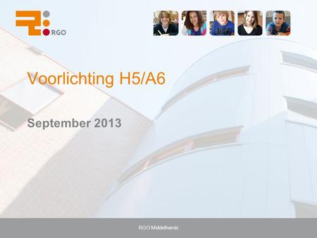 RGO Middelharnis Voorlichting H5/A6 September 2013.