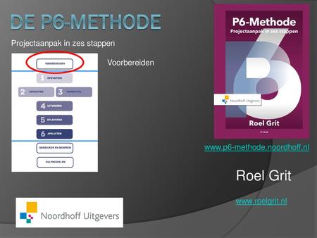 De P6-methode Roel Grit Projectaanpak in zes stappen Voorbereiden