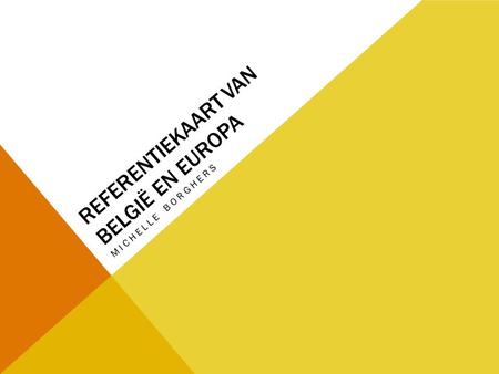 Referentiekaart van bELGIË En europa