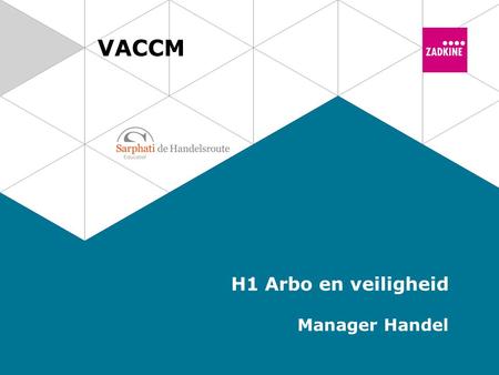 VACCM H1 Arbo en veiligheid Manager Handel.