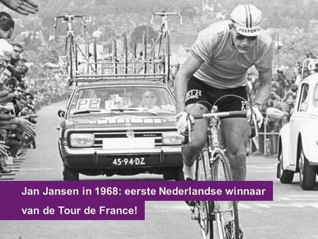 Jan Jansen in 1968: eerste Nederlandse winnaar