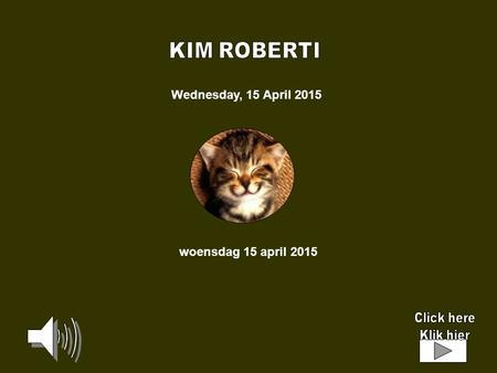 Wednesday, 15 April 2015 woensdag 15 april 2015 KIM ROBERTI « Ik hou van schilderen…het is mijn leven ! Ik hou van de eindeloze reeksen van taken waarbij.