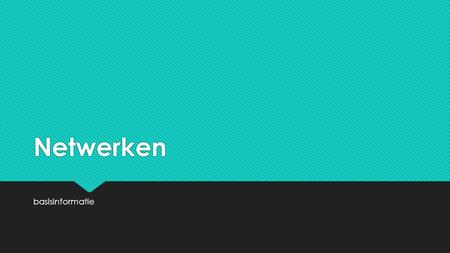 Netwerken basisinformatie. geschiedenis & definitie  Verbinding tussen computers, minimaal 2  1957: Advanced Research Project Agency (ARPA) wordt opgericht.