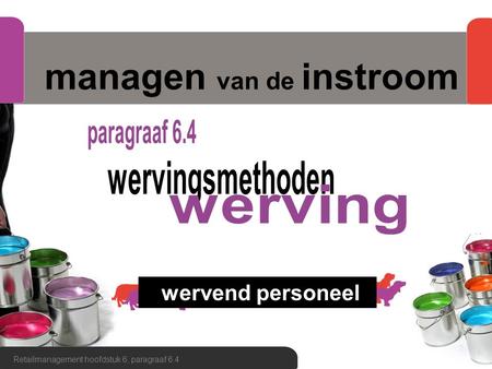 managen van de instroom