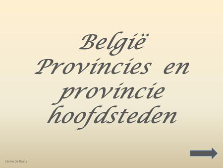 Provincies en provincie hoofdsteden
