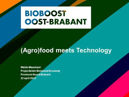 (Agro)food meets Technology