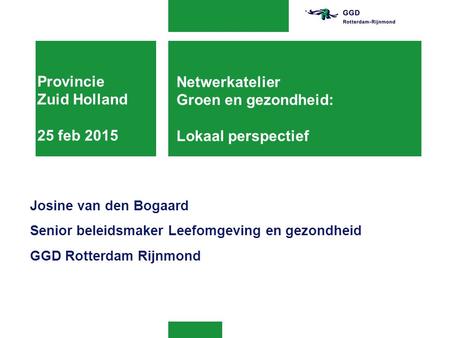 Provincie Zuid Holland 25 feb 2015