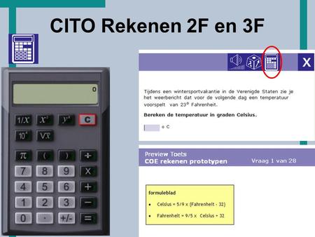 CITO Rekenen 2F en 3F.