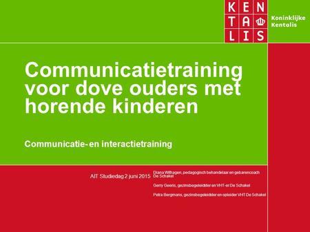 Communicatietraining voor dove ouders met horende kinderen