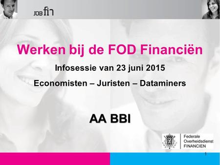 Werken bij de FOD Financiën Economisten – Juristen – Dataminers