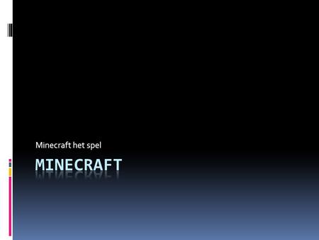 Minecraft het spel MINECRAFT.