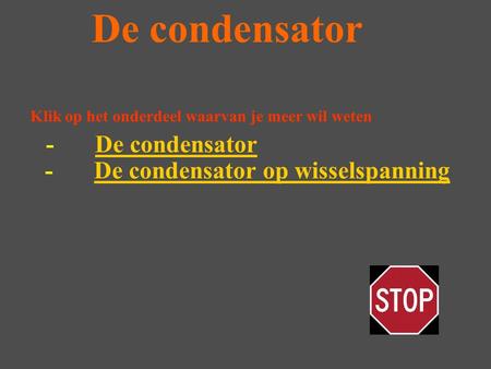 De condensator - De condensator - De condensator op wisselspanning