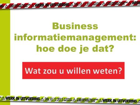 Business informatiemanagement: