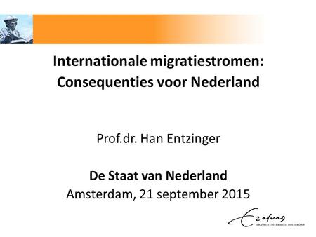 Internationale migratiestromen: Consequenties voor Nederland