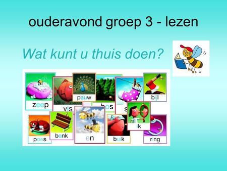 ouderavond groep 3 - lezen