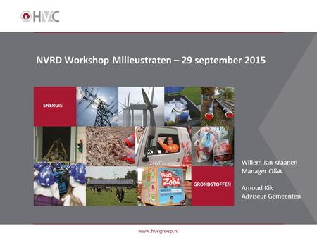 NVRD Workshop Milieustraten – 29 september 2015