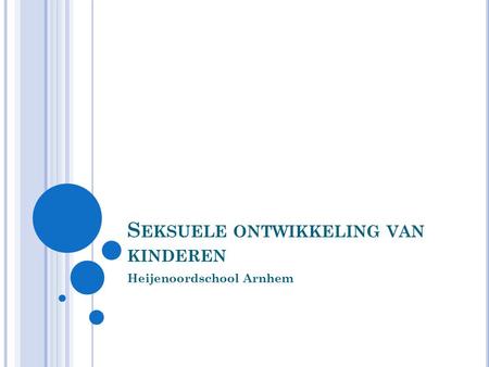 Seksuele ontwikkeling van kinderen