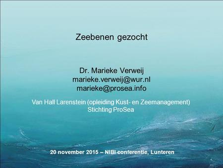 20 november 2015 – NIBI conferentie, Lunteren