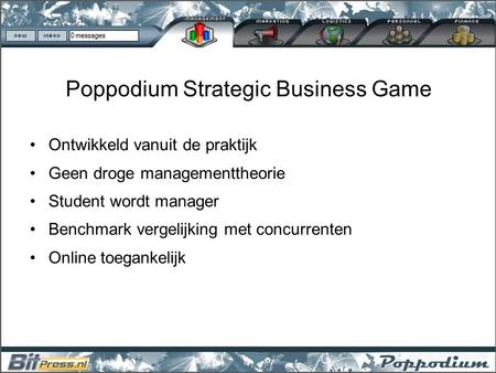 Poppodium Strategic Business Game
