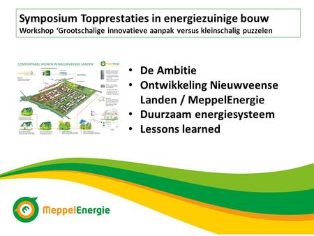 Symposium Topprestaties in energiezuinige bouw