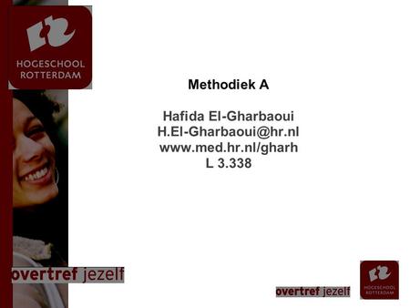 1 Methodiek A Hafida El-Gharbaoui
