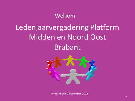 Ledenjaarvergadering Platform Midden en Noord Oost Brabant