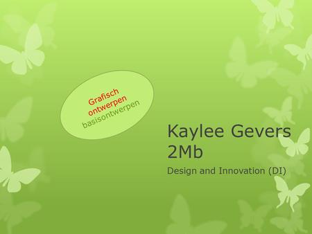 Kaylee Gevers 2Mb Design and Innovation (DI) Grafisch ontwerpen basisontwerpen.