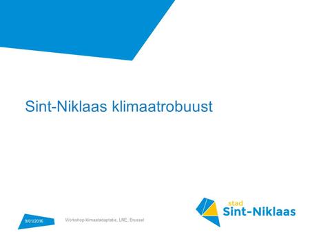 Sint-Niklaas klimaatrobuust