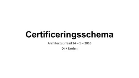 Certificeringsschema