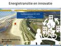 Energietransitie en innovatie Marco van